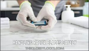 handling razor blades safely