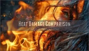heat damage comparison heat damage comparison