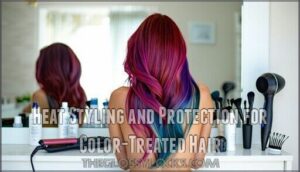 heat styling and protection for color-treated hair