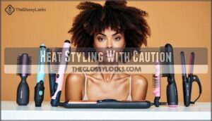 heat styling with caution