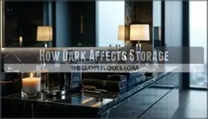 how dark affects storage