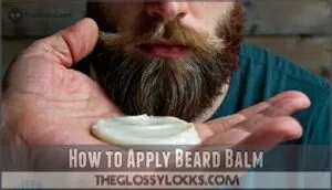 how to apply beard balm