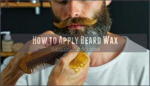 how to apply beard wax
