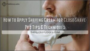 how to apply shaving cream for close shave