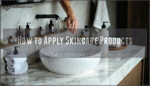 how to apply skincare products