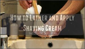 how to lather and apply shaving cream