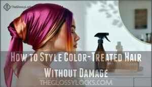 how to style color-treated hair without damage