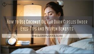 how to use coconut oil for dark circles under eyes