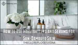 how to use moisturizers and serums for sun-damaged skin