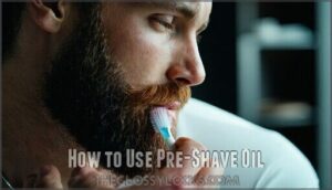 how to use pre-shave oil