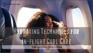 hydrating techniques for in-flight curl care