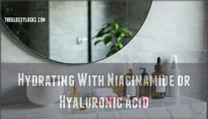 hydrating with niacinamide or hyaluronic acid