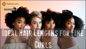 ideal hair lengths for fine curls