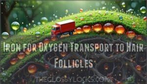 iron for oxygen transport to hair follicles