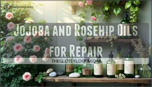 jojoba and rosehip oils for repair