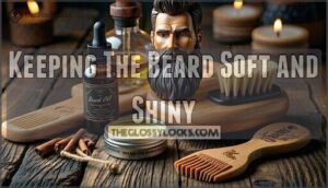 keeping the beard soft and shiny