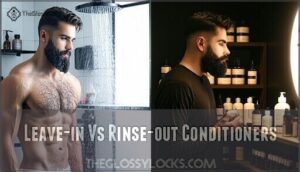 leave-in vs rinse-out conditioners