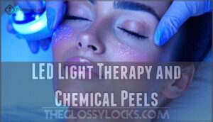 led light therapy and chemical peels