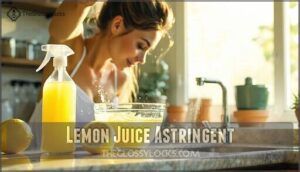 lemon juice astringent