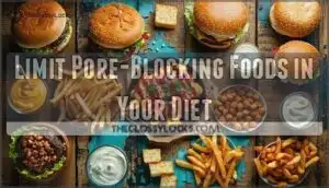 limit pore-blocking foods in your diet