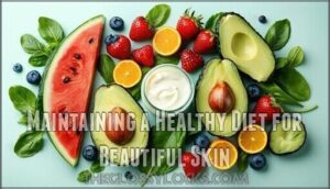 maintaining a healthy diet for beautiful skin