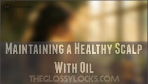 maintaining a healthy scalp with oil