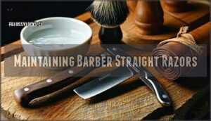 maintaining barber straight razors