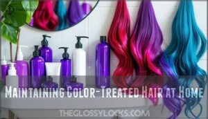 maintaining color-treated hair at home