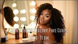 maintaining healthy fine curls long-term