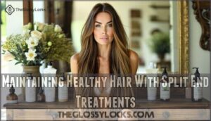 maintaining healthy hair with split end treatments