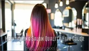 maintaining salon quality hair color