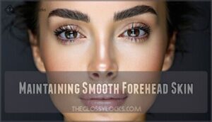 maintaining smooth forehead skin