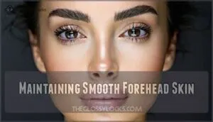 maintaining smooth forehead skin
