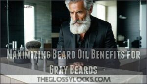 maximizing beard oil benefits for gray beards