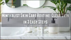 minimalist skin care routine for clear skin
