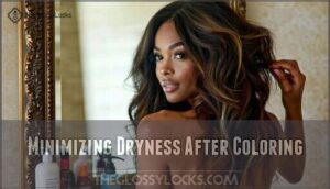 minimizing dryness after coloring