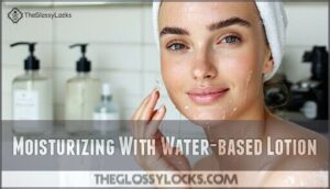 moisturizing with water-based lotion