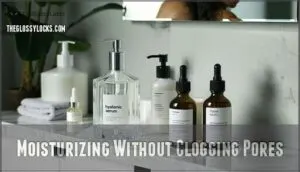 moisturizing without clogging pores