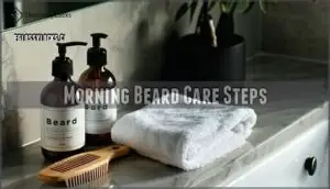 morning beard care steps