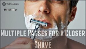 multiple passes for a closer shave