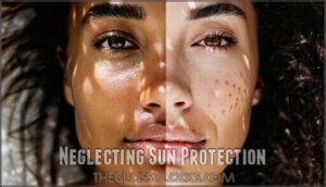 neglecting sun protection