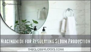 niacinamide for regulating sebum production