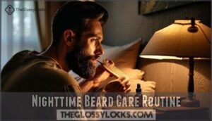 nighttime beard care routine