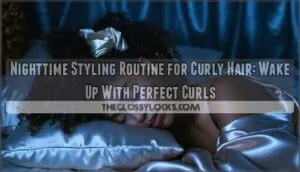 nighttime styling routine for curly hair