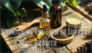 nourishing the skin to support growth