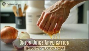 onion juice application