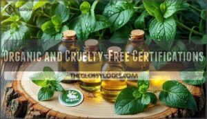 organic and cruelty-free certifications