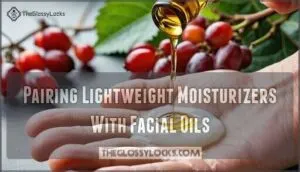 pairing lightweight moisturizers with facial oils