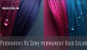 permanent vs semi-permanent hair color