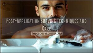 post-application shaving techniques and care